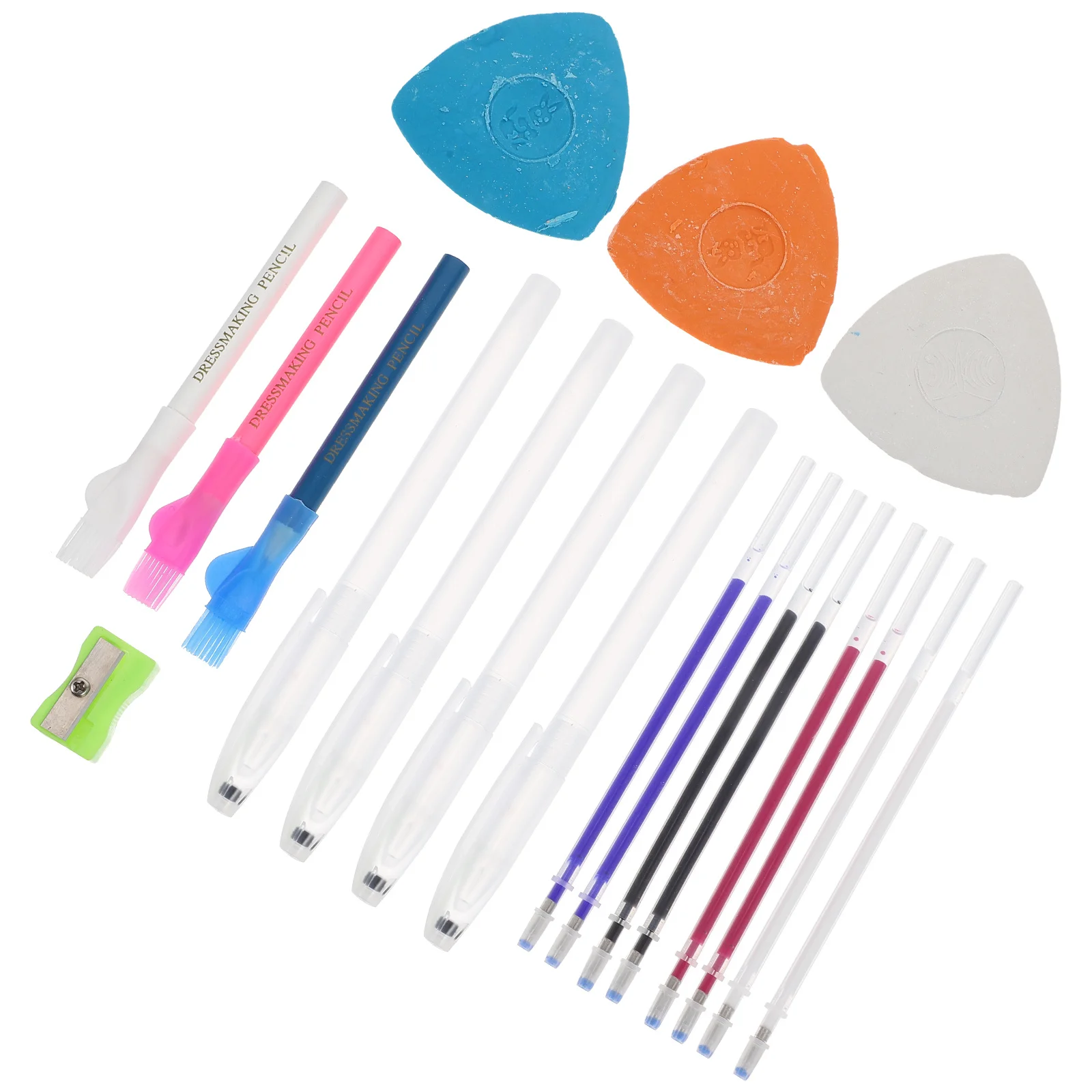 1 مجموعة المهنية الخياطين الطباشير الخياطة اكسسوارات دائم العملي الخياط النسيج الطباشير مبراة المياه القابلة للإزالة