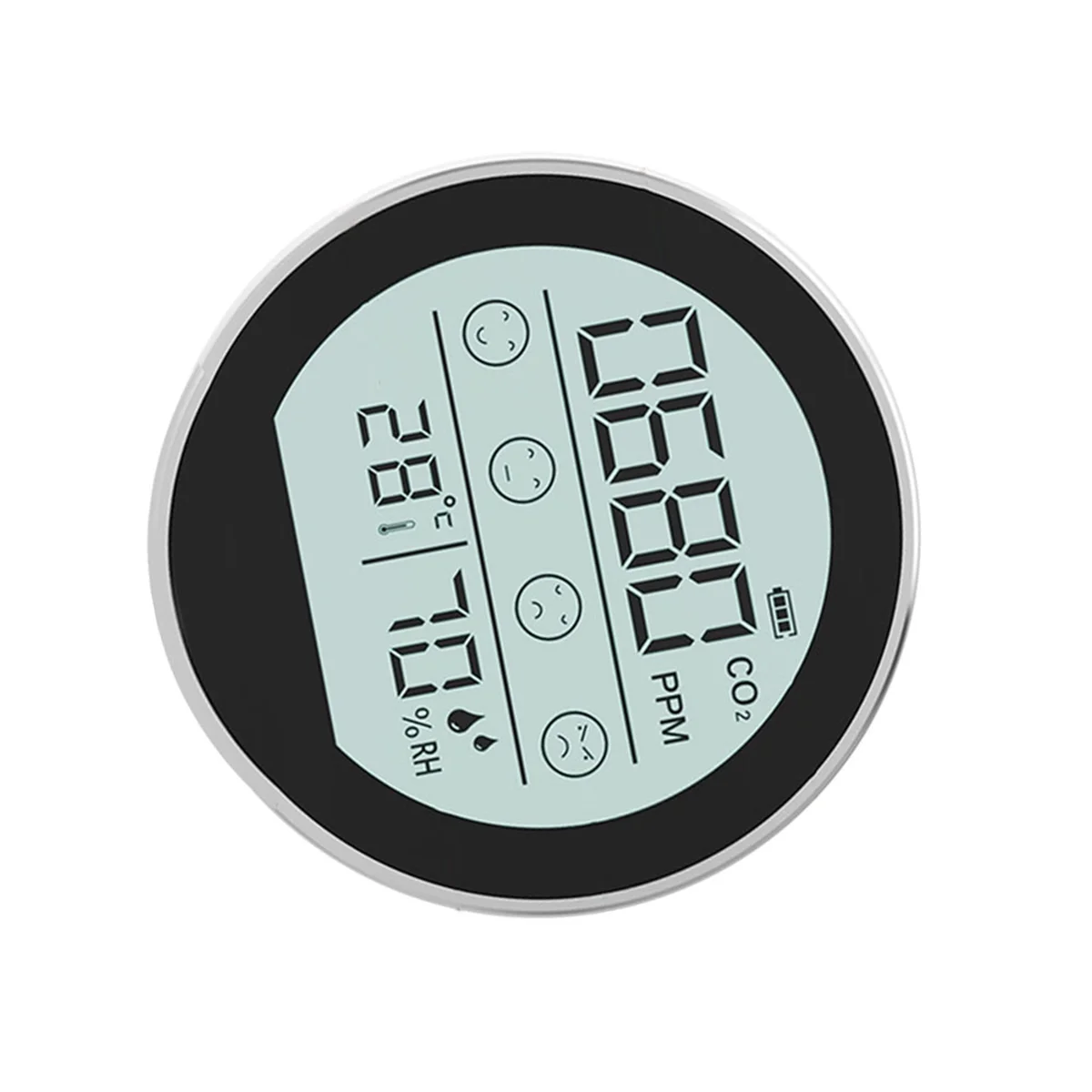 Y45A-空気品質モニター CO2 メーター二酸化炭素検出器温度湿度検出ホームオフィス車用