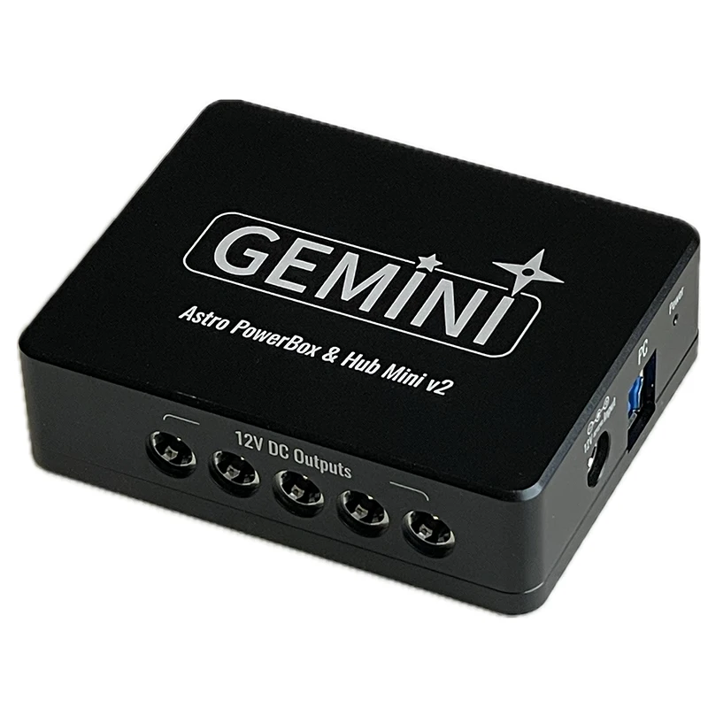 2025 GEMINI Brand New Astronomy Mini V2 HUB Power Box DC+ USB3.1 High-speed Readout Output for Astrophotography