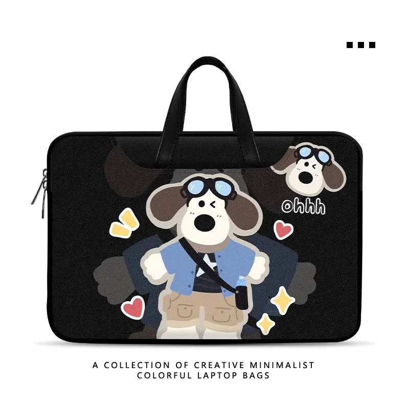 

Cute Dog Creative Illustration Notebook Case Waterproof For Macbook Air 16 Inch Laptop Bag For Asus 11" 12" 13.3" 14" 15.6" Inch
