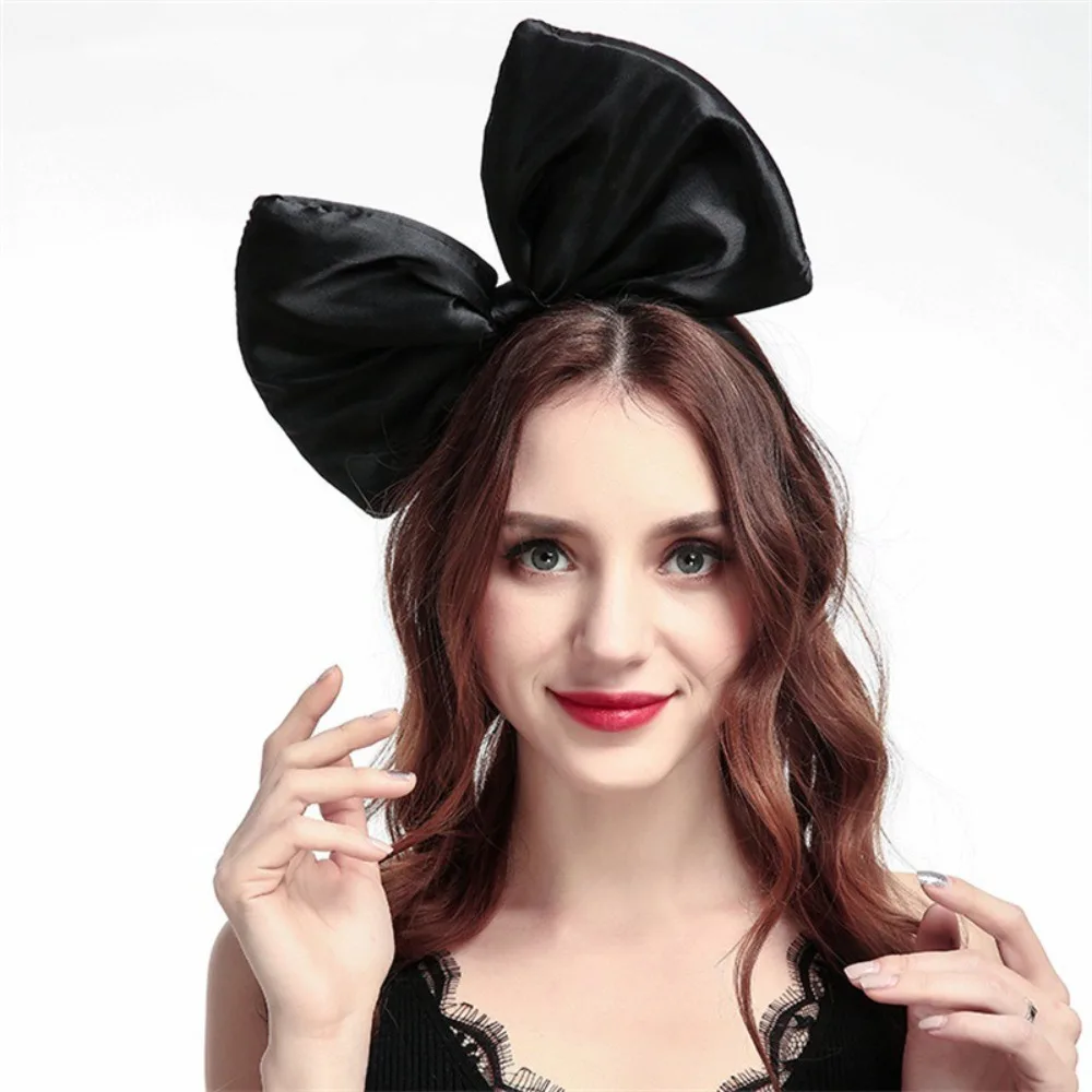 Popular Oversized Bow Bow Headband Party Decoration 3D Bow Hair Hoop Exaggeration Acting Bowknot Hair Bands Women