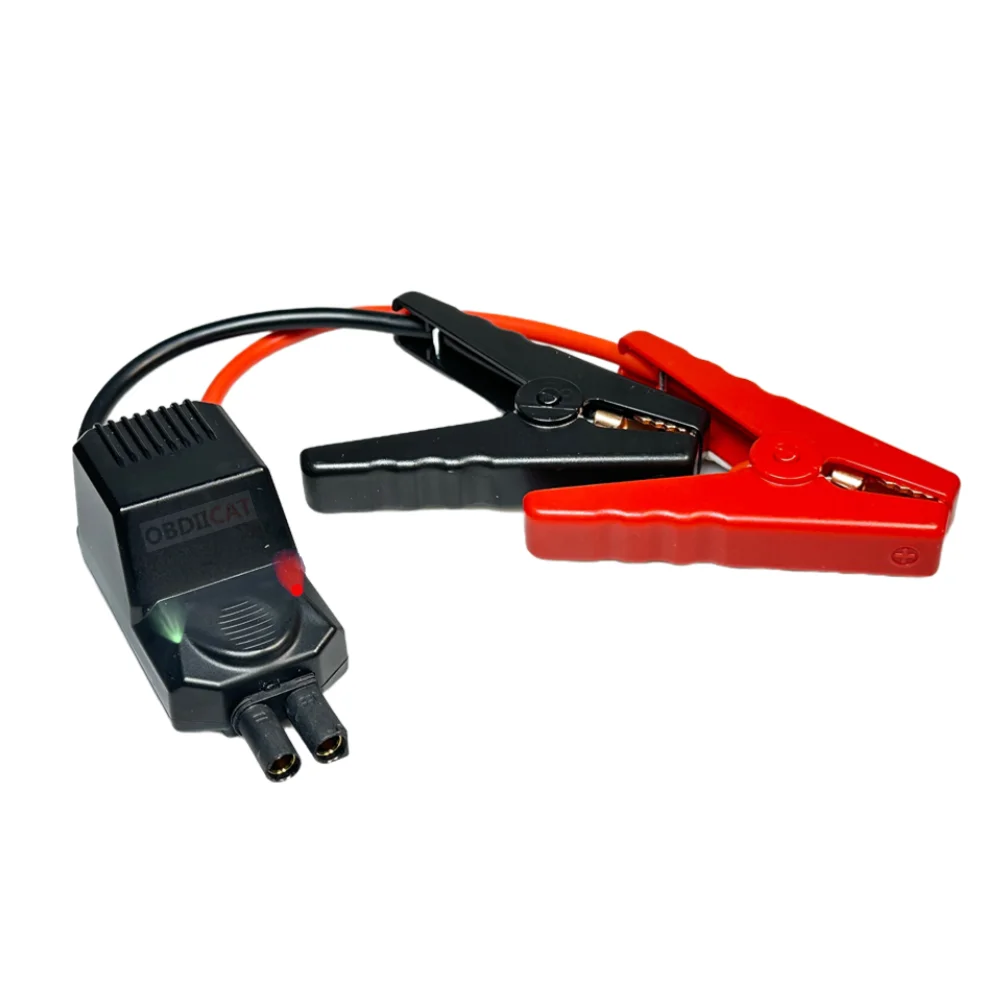 Cables de refuerzo inteligentes para batería de coche, Clip de emergencia automático, accesorios de abrazadera, Clip de cable, rojo-negro,