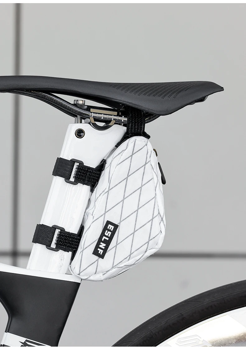ESLNF Leichte Fahrradtasche Modische Fahrradrahmentasche MTB Rennrad Satteltasche Wasserdichte Fahrrad-Hecktasche – Detail 11