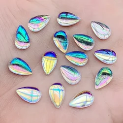 Flatback Round&oval&horse eye Gems Crystal AB Rhinestones Clear Acrylic Crystal Stones Non Hotfix Strass Non Sewing Beads