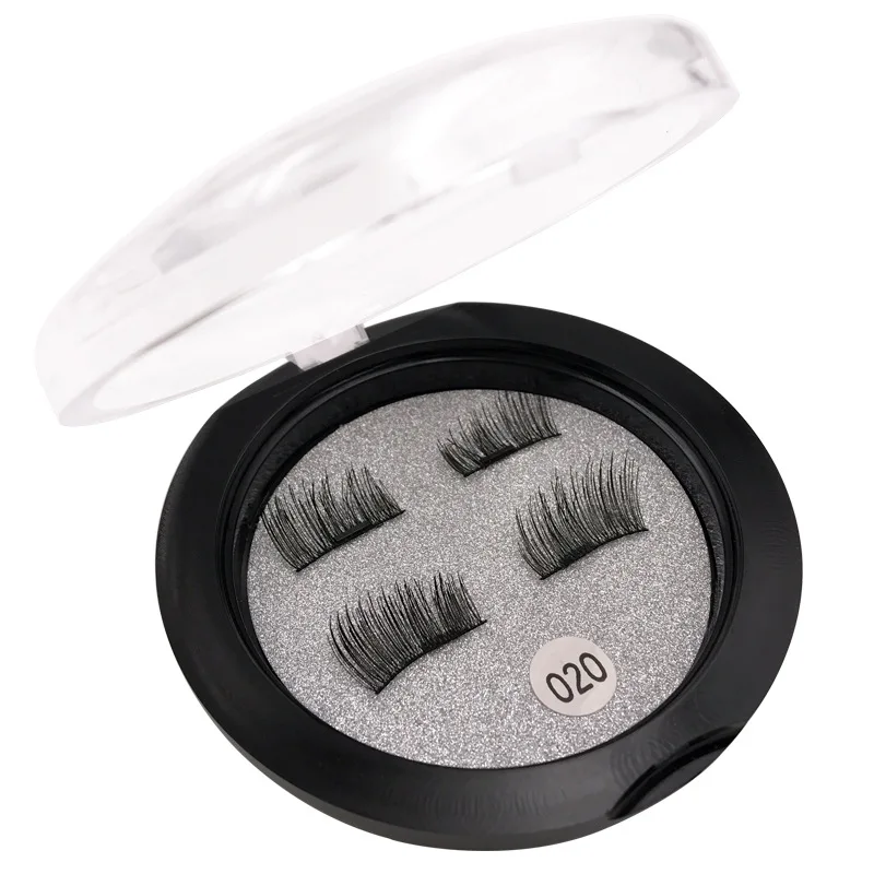 Magnetic Mink Lashes 1 Pair Magnetic EyeLashes Natural Hair Mink Lashes 3D Mink Fake Lash 100% Dramatic EyeLashes Fluffy