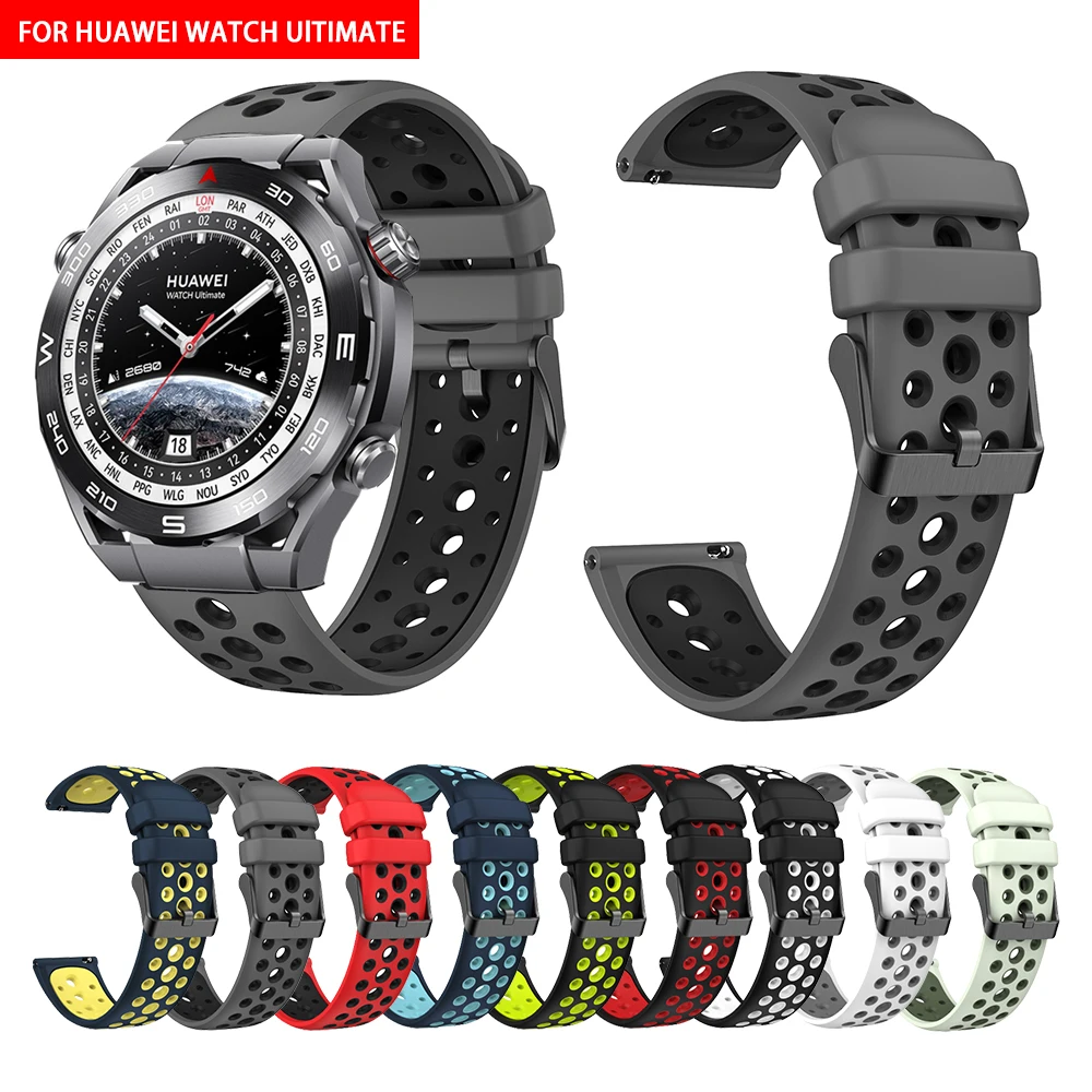 

22mm Silicone Band for HUAWEI WATCH Ultimate Silicone Band Official Rubber Strap for HUAWEI WATCH Ultimate Sport Running Band