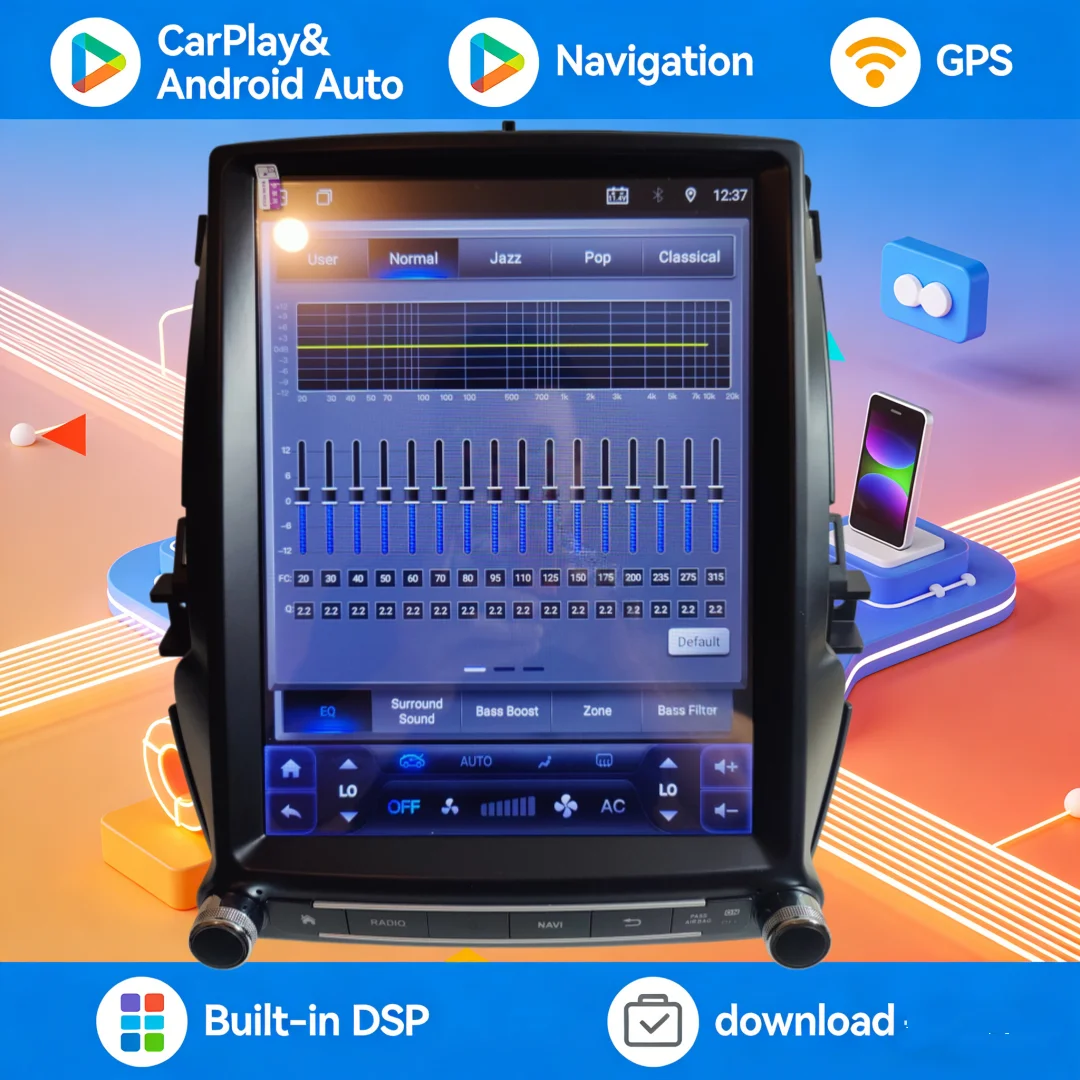For Ford Ranger 2015 2016 2017 2018 2019 2020 Android 13 Carplay Radio Player Car GPS Navigation Multimedia Head Unit Car Stereo