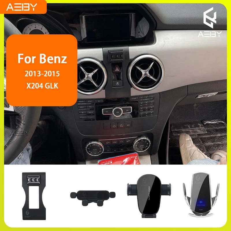 Für Benz GLK X204 2013-2015 Handyhalterung Auto-Mobiltelefon-Halterung Spezielle Fixierte Halterung Basis Kabellose Ladestation Innenraum