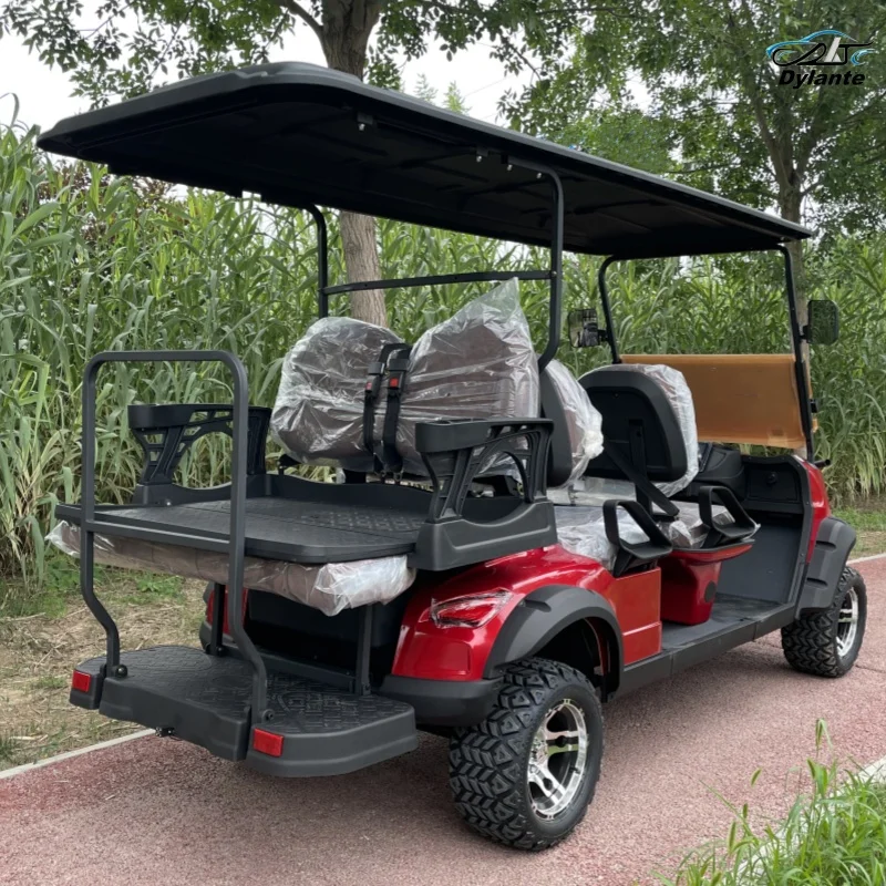 China Made Street Legal Golf Cart Off Road Four Wheel Golf Cart Utility Vehicle Lithium Battery 14 Inch Wheel Off Road Vehicle