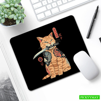 Wuxia Cat Mouse Pad Small Desk Mat Office Little Mousepad Best Design XS Mouse Mat High Quality Office 20x25cm Desk Pad