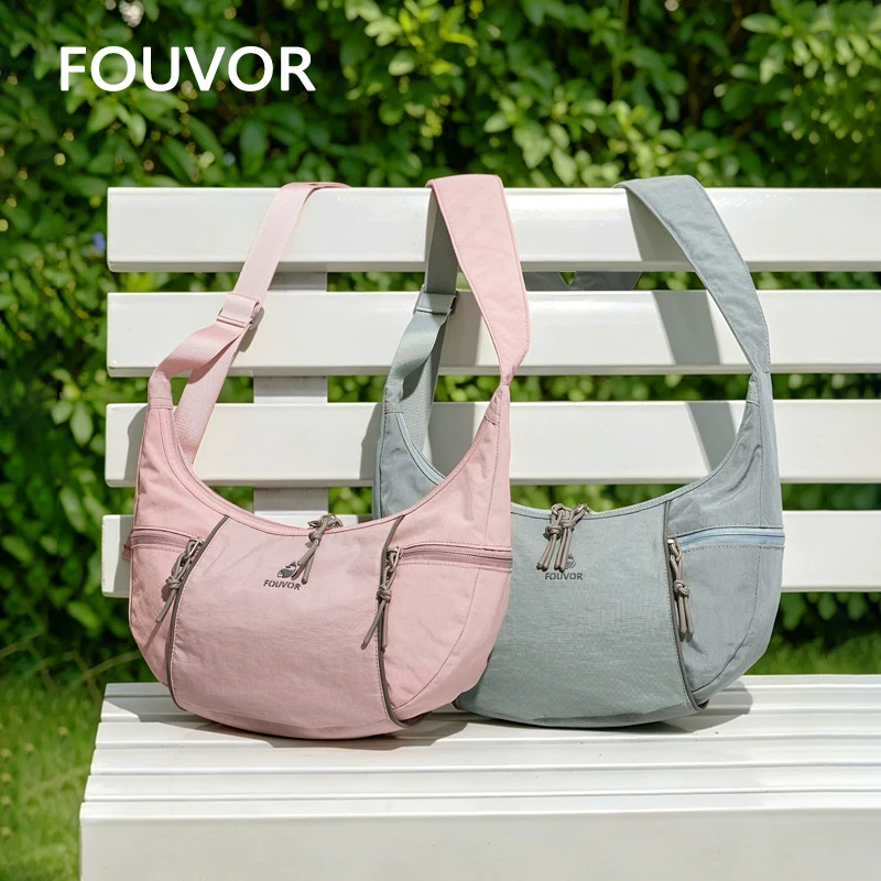 Fouvor Fashion Croissant Bag Lightweight Travel Women Shoulder Bags Commuter Crossbody Bags Underarm Mini Bag 3073-05 3073-11