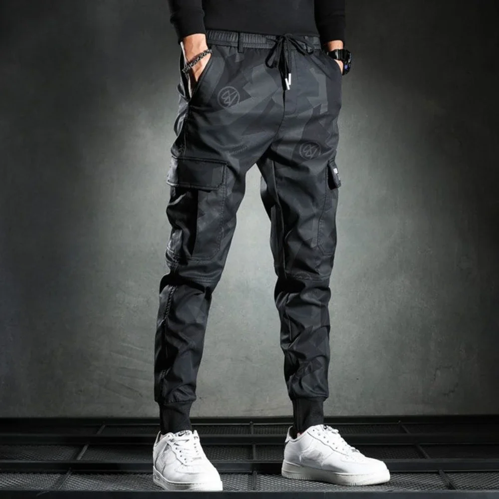 Pantaloni maschili di grandi dimensioni Pantaloni cargo da uomo larghi Primavera Estate Pantaloni lunghi stile coreano più economici di design regolare di alta qualità