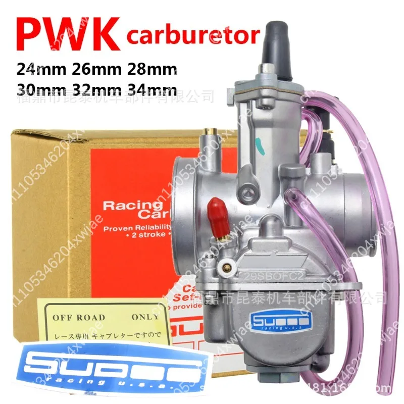 PWK Carburetor 24 26 28 30 32 34mm for 2T 4T ATV Dirt Bike, Universal Racing Carb for Off-Road Motorcycle Upgrade
