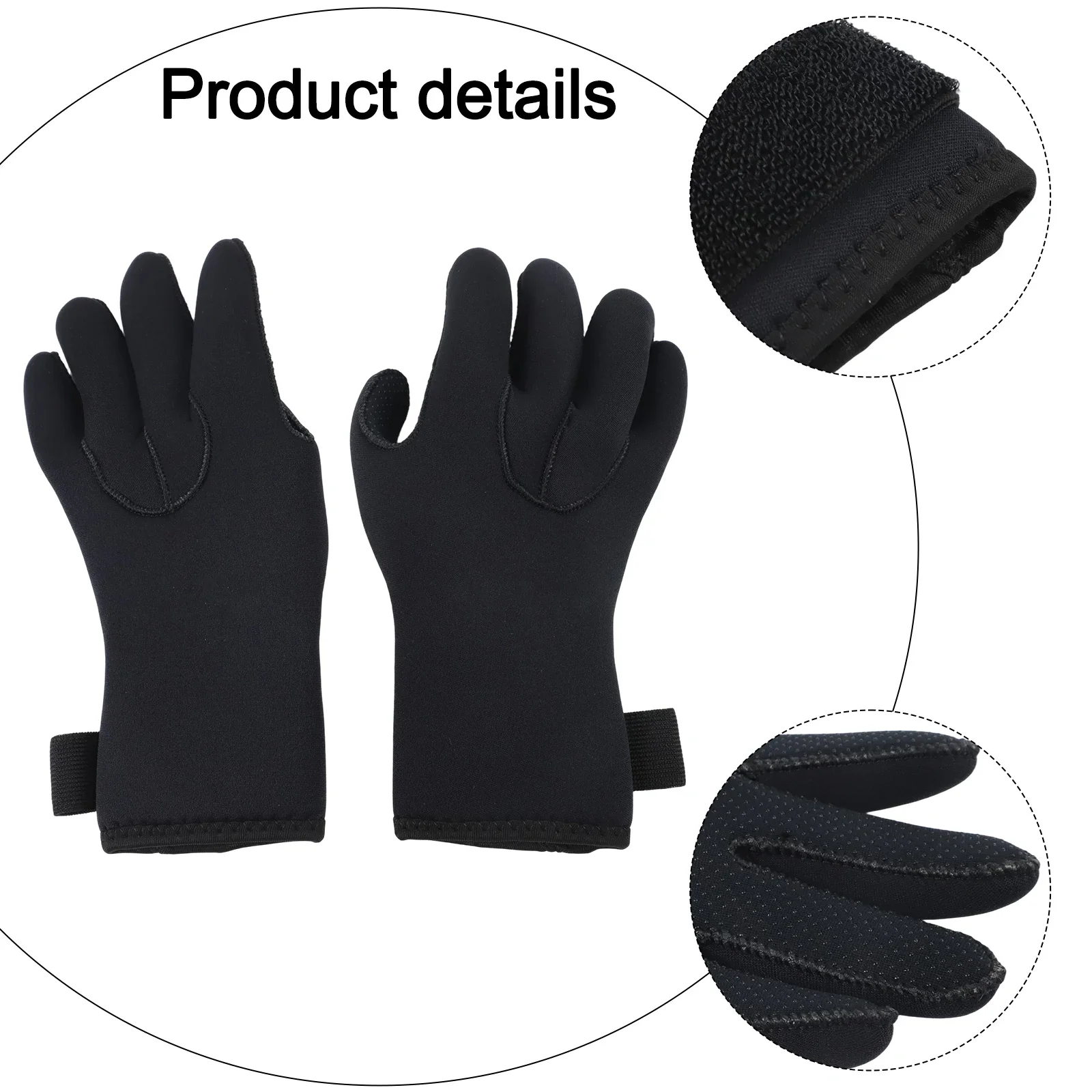 

Neoprene 5mm Wetsuit Gloves for Men Designed for Diving Snorkeling Surfing and Water Sports with Dependable Insulation