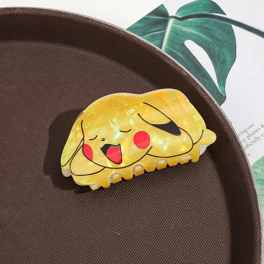 Pokemon Pikachu Series Hair Claw Clip Decorative Hair Accessories Daily Practical Cosplay Headwear view 2
