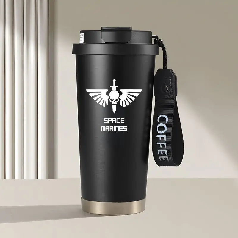 Warhammer 40K Peripheral Water Cup Imperial Aquila Space Marines Portable Coffee Water Cup Two-Dimensional Thermos Cup Gift view 6