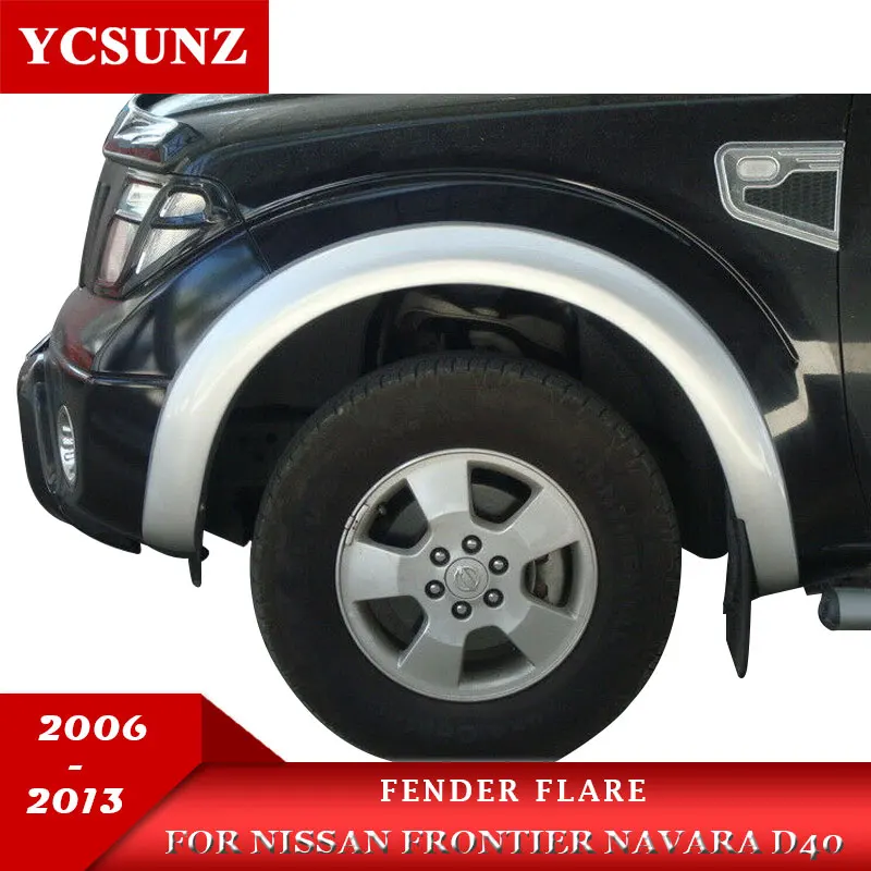 

OEM крыло брызговиков вспышки арки колеса аксессуары для Nissan Frontier Navara D40 2006 2007 2008 2009 2010 2011 2012 2013