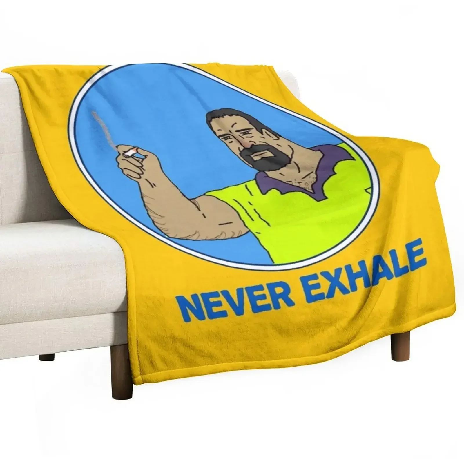 Never Exhale Mike Nolan Big Lez Show Throw Blanket anime Shaggy Blankets