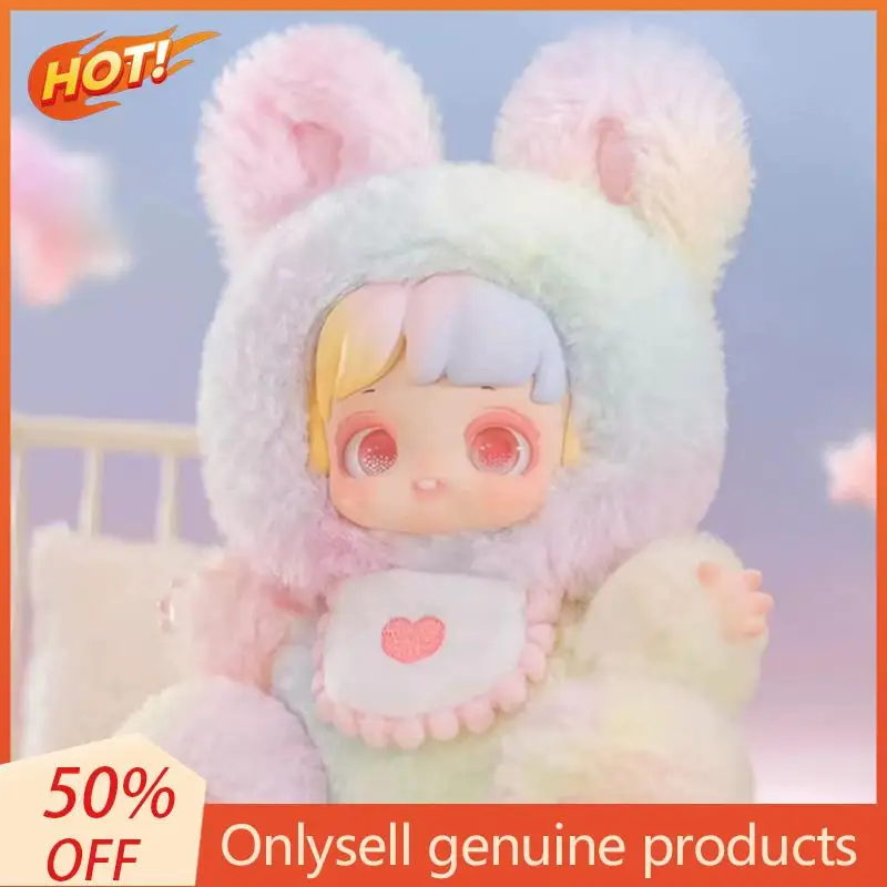 

Аутентичная виниловая слепая коробка Xiaomina Goodnight Rabbit Friend, милая кукла для девочек, набор украшений, модель ручной работы