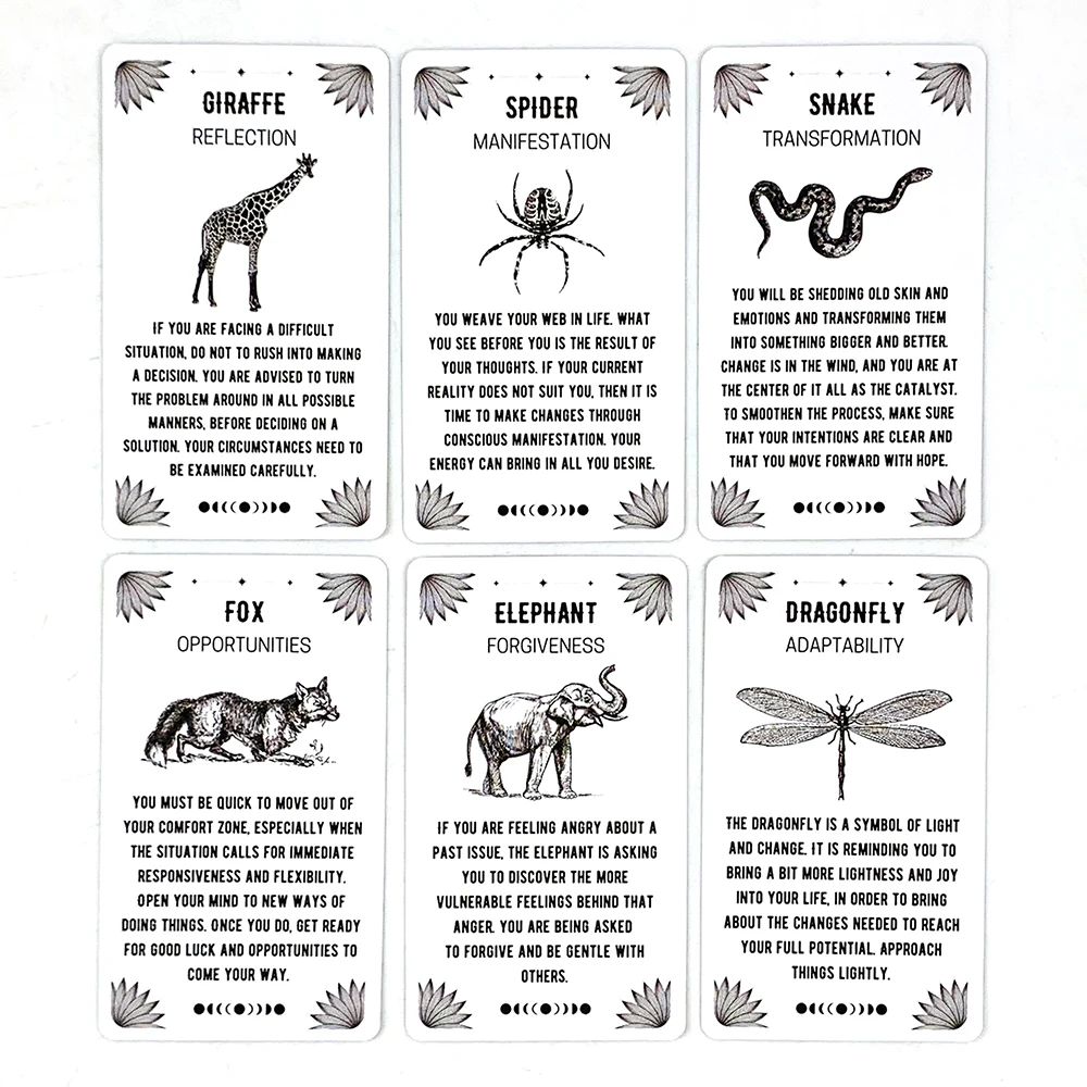 Oracle Cards A 54 Cards Deck English Version For Fate Divination Fortune-telling Party Board Game,Halloween and Christmas Games