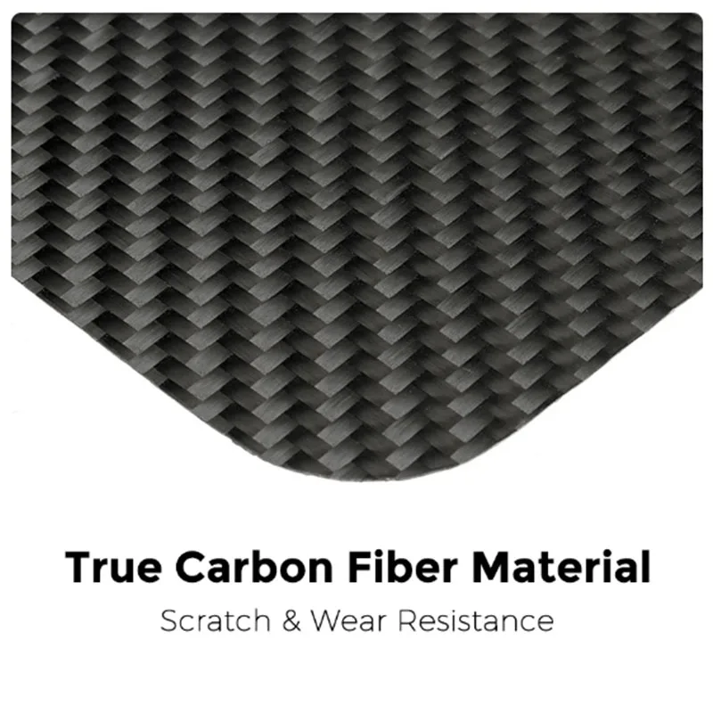 Real Carbon Fiber ultra thin center console cover For Tesla Model 3 Y 2021-23 not affect Central Control push-pull use