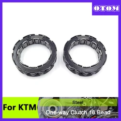 1 Motorcycle One-Way Clutch 16 Beads Starter Overrunning Bearing Roller Freewheel For KTM 250EXCF 250SXF 350XCF HUSQVARNA FC FE
