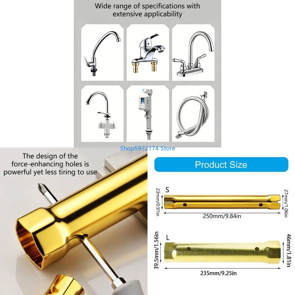 Y3NB High Strength Extended Handle Wrenches Suitable For Various Plumbing Applications