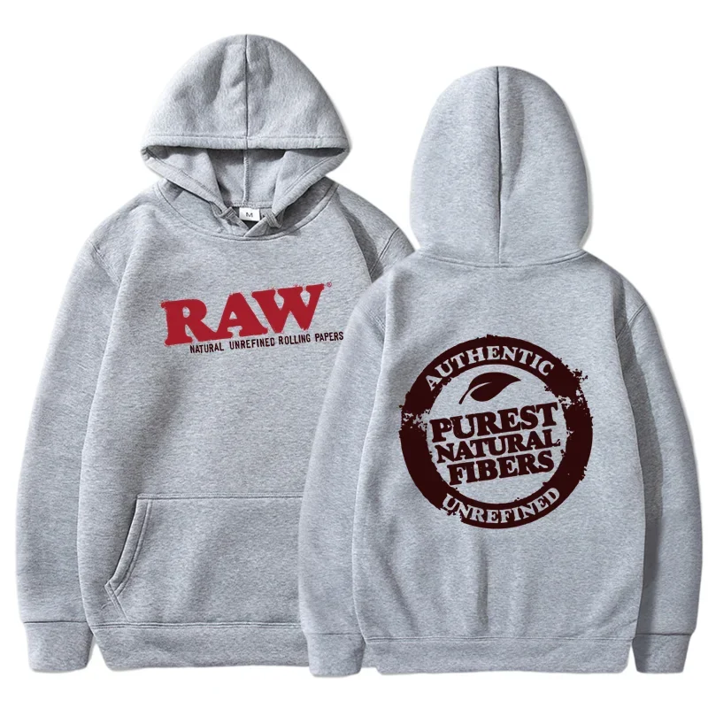 RAW Fashion Hoodie Men\'s Sweatshirt Polar Fleece Hooded Harajuku Hip Hop Casual Men\'s Ladies Hoodie High Quality Pullover Hoodie