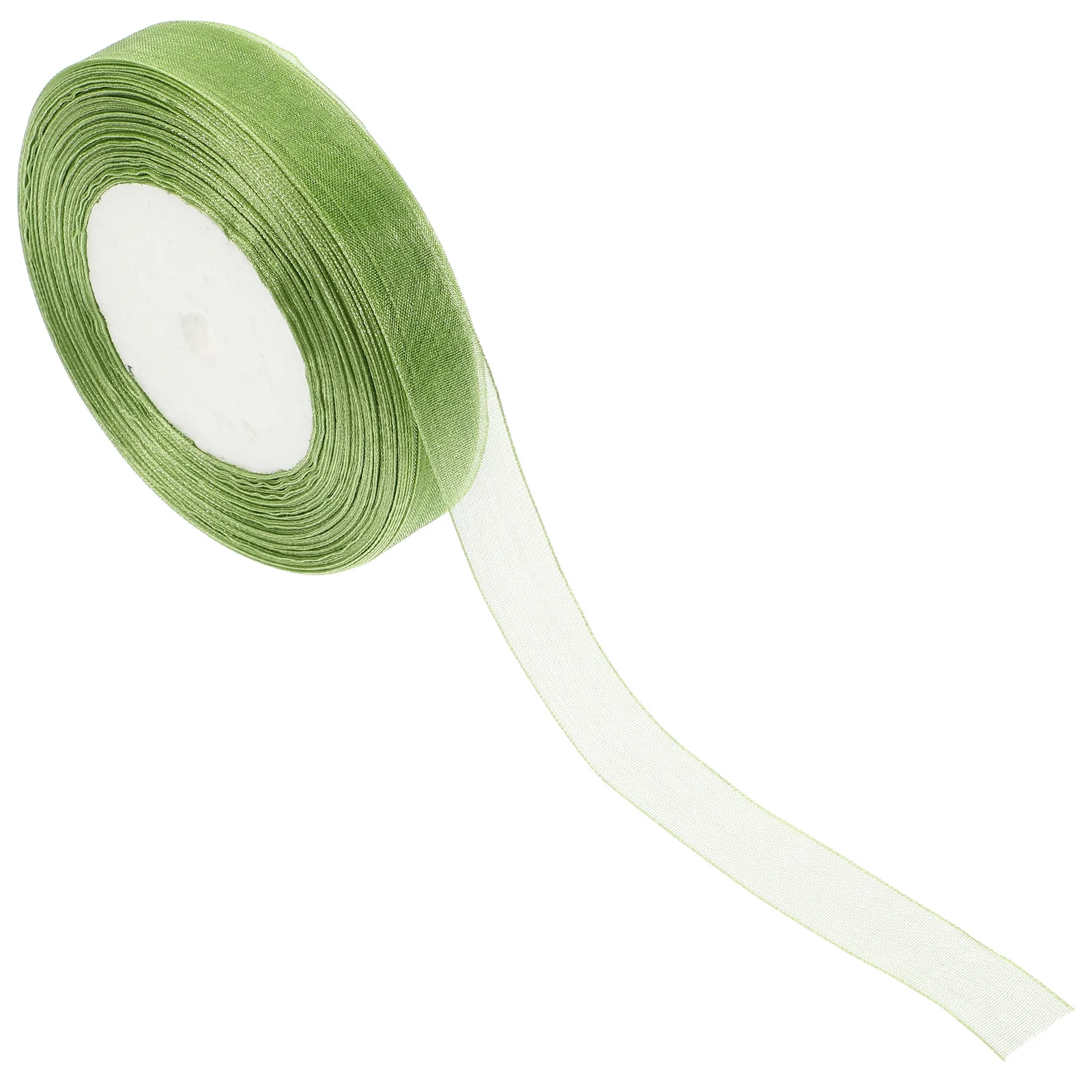 

Chiffon Ribbon Wedding Decor Invitation Green Wired Organza Package Gift Convenient Crafts Wear Resistant Bows DIY Floral