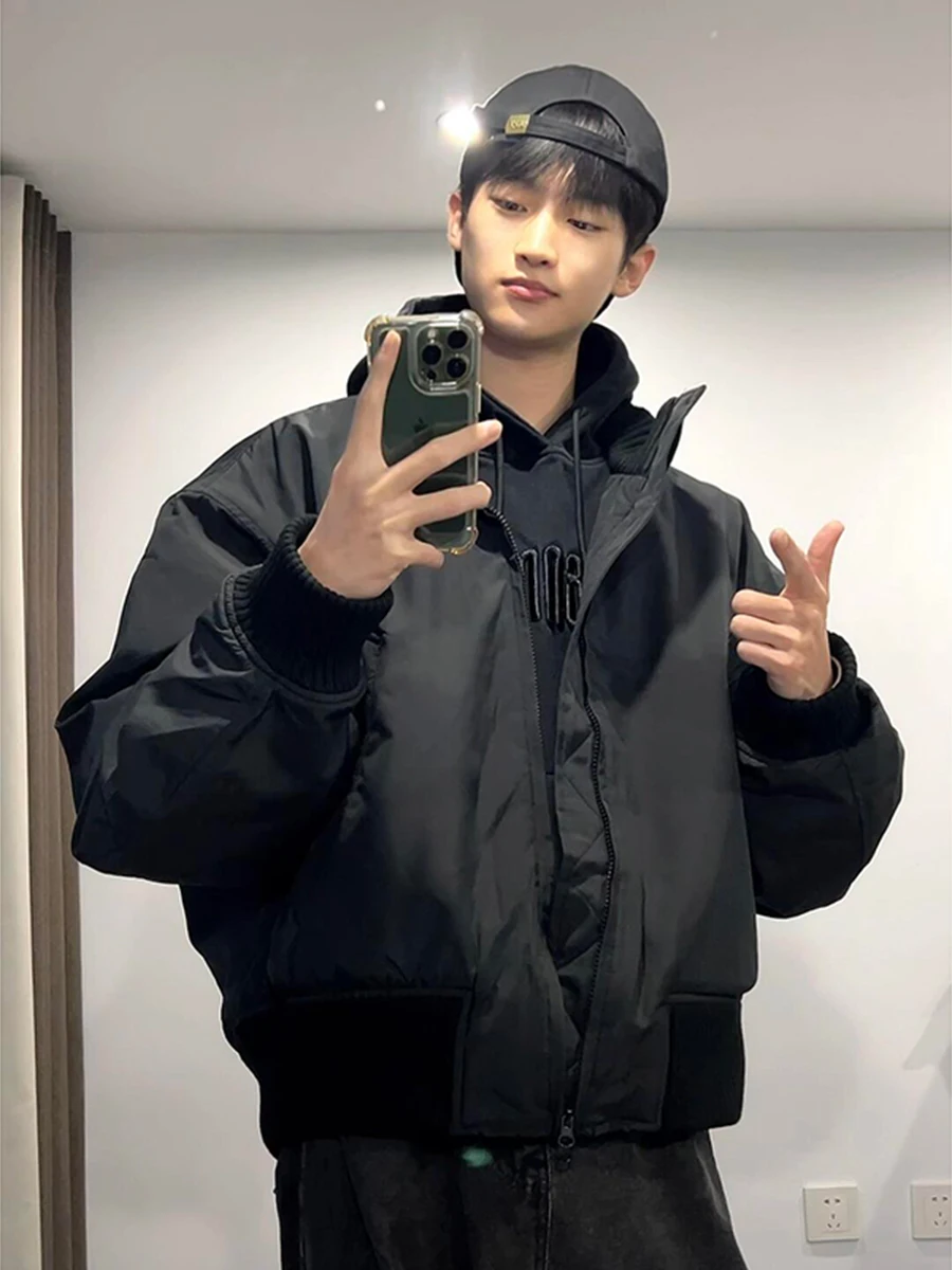 

Мужская хлопковая куртка-бомбер Bla ort Pilot Jaet для осени и зимы, с воротником-стойкой, утепленная, стильная верхняя одежда