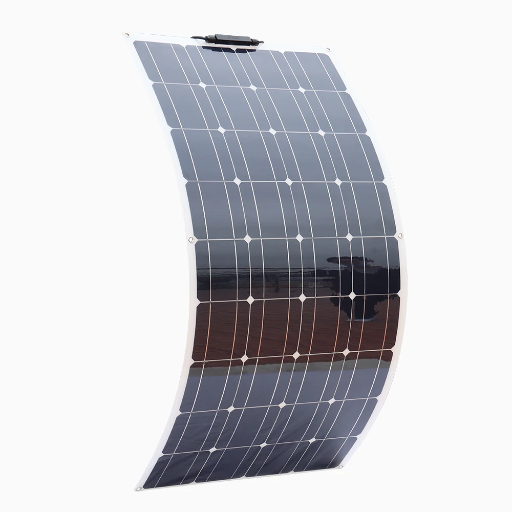 100W Flexible Solar Panel Kit Shipped From Poland Equipped With 12V 100W Household Yacht RV Cabin Marine Battery Charg