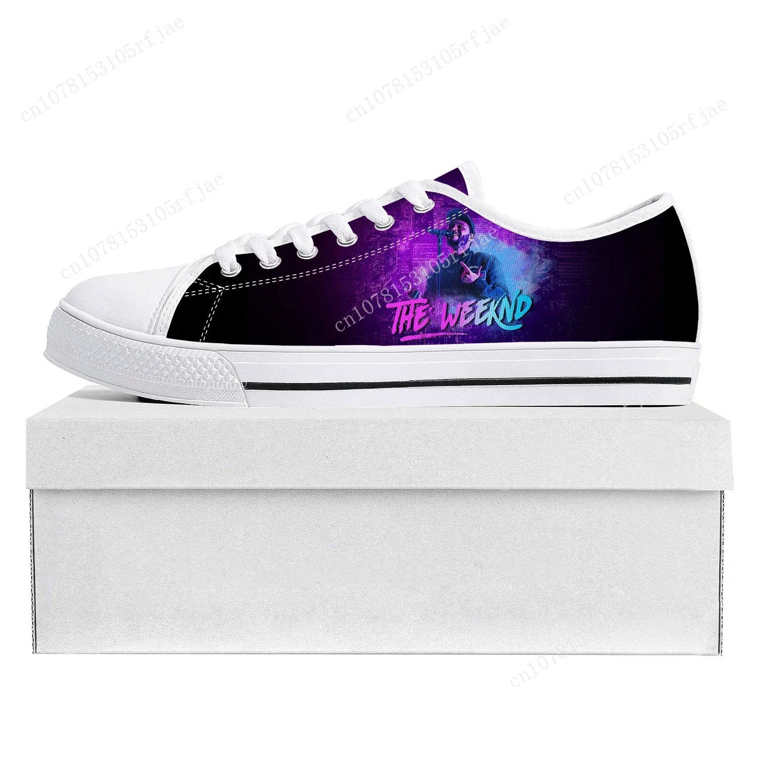 

The Weeknd Singer Pop Low Top High Quality Sneakers Mens Womens Teenager Canvas Sneaker Prode Casual Couple Shoes Custom Shoe