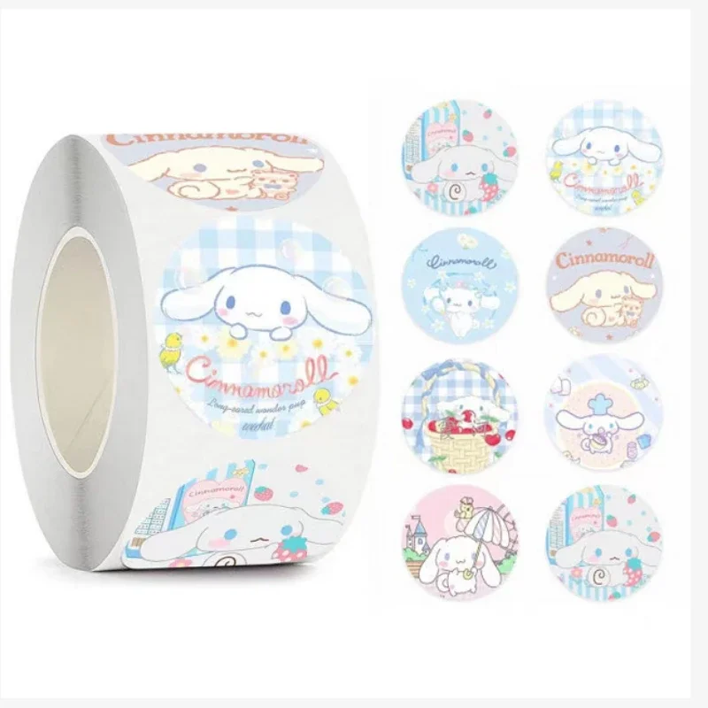 500pcs Cartoon Cute Cinnamoroll Kuromi Pompompurin Pochacco Hello Kitty Melody Kids Reward Sticker