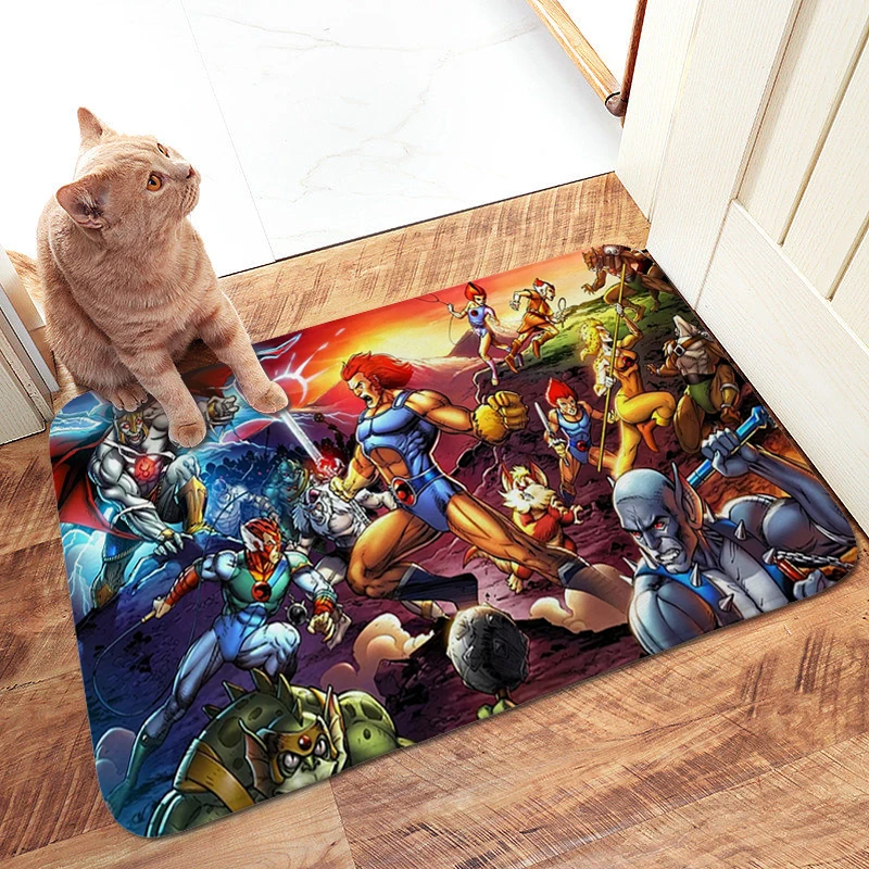 Bathroom Rug Z-Thundercats Aesthetic Washable Non-slip Kitchen Mats Sleeping Room Entrance Carpet for Bedroom Hallway Home