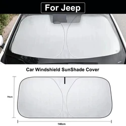 Car Windshield SunShade Cover for Jeep Compass Patriot Cherokee Grand Renegade GladiatorUV Car Accessories