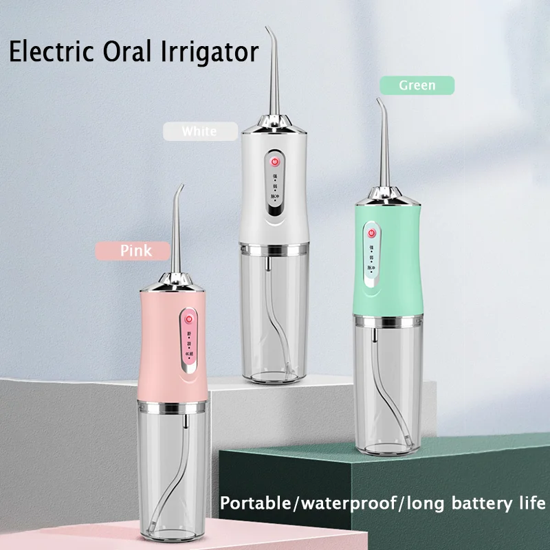 

Portable Smart Electric Oral Irrigator Water Flosser 4 Jets 3 Modes Rechargeable Dental Water Jet Irrigator Dental Teeth Cleaner