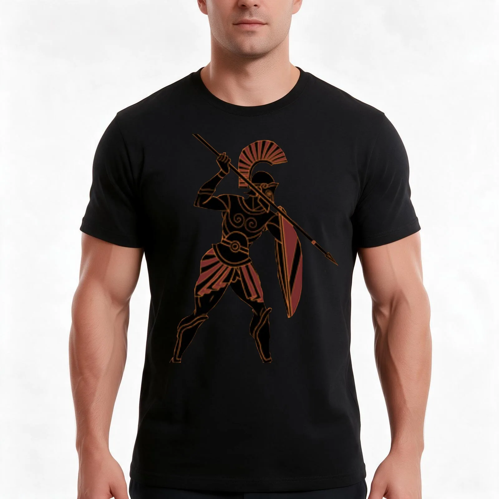 Spartin T-Shirt, Summer Casual Cotton Tee, Oversized Streetwear Tops, Vintage Graphic Print, Loose Fit Short Sleeve, 100% Cotton