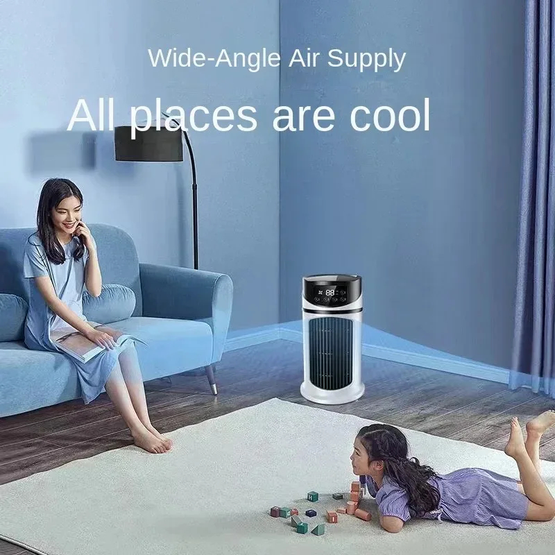 Portable Air Conditioner Electric Desktop Fan USB Plug in Air Cooler USB Air Cooler Fan Humidifier 6 Speed Spray Cooler Office
