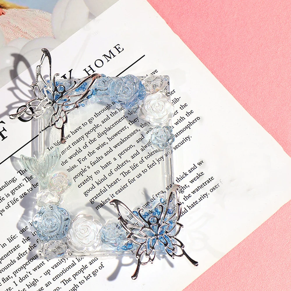 INS Butterfly Acrylic Card Brick DIY Photo Frame Exquisite Photocards Protector Shell Card Brick Photo Card Holder Photo Sleeves