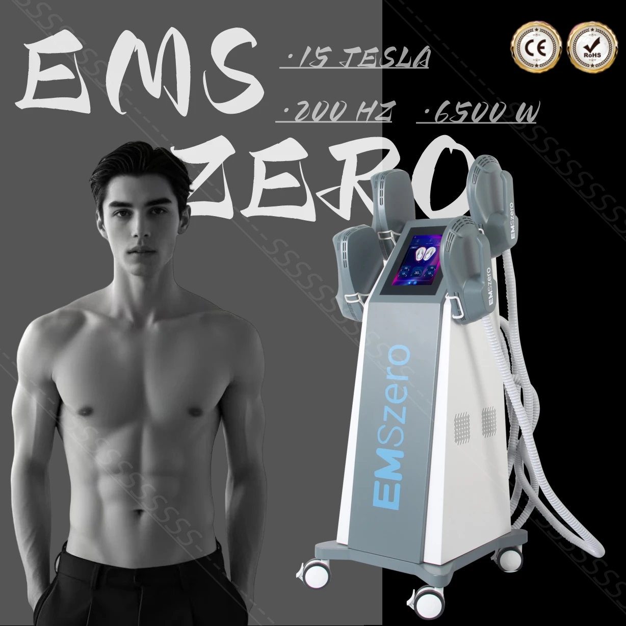 

EMSzero RF Body Sculpting Machine Electromagnetic Waves EMS Slimming Beauty Equipment Zero Weight Loss Reducing Fat Machine 2025