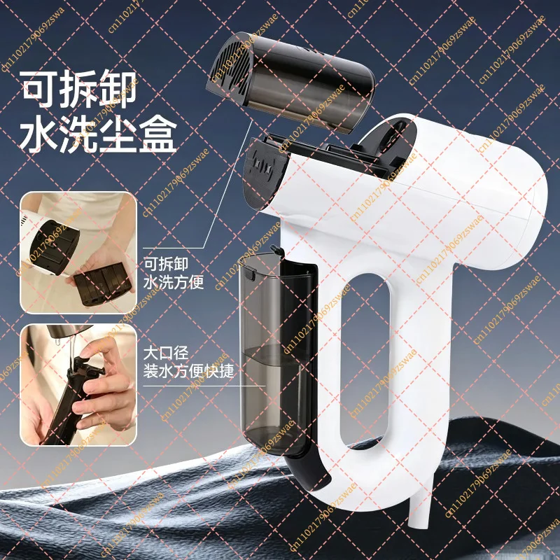 Portable Handheld Garment Steamer Mini Clothes Iron Fabric Wrinkle Remover Vacuum Suction Function Home Travel Use