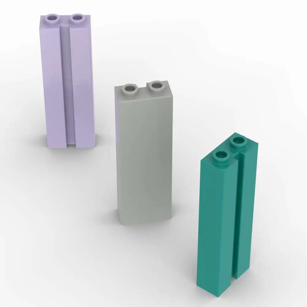 MOC 1 قطعة التراص 88393 مع قناة قابلة للاستبدال الطوب تعديل 1x2x5 بنة لعبة رائعة الكبار بنين هدية عيد