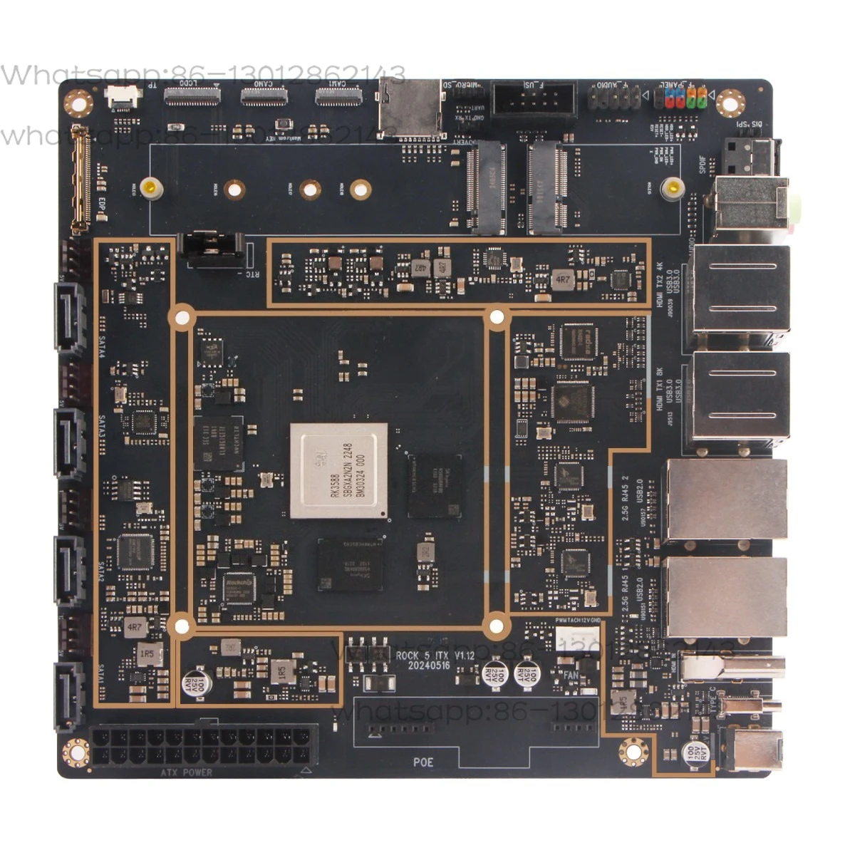 ROCK5 ITX RK3588 development board, octa-core CPU Mini-ITX main board