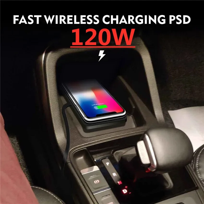 120W Wireless Charger Car Silicone Pad Stand For iPhone 14 13 12 Xiaomi Samsung Huawei Mobile Phone Fast Car Wireless Charging