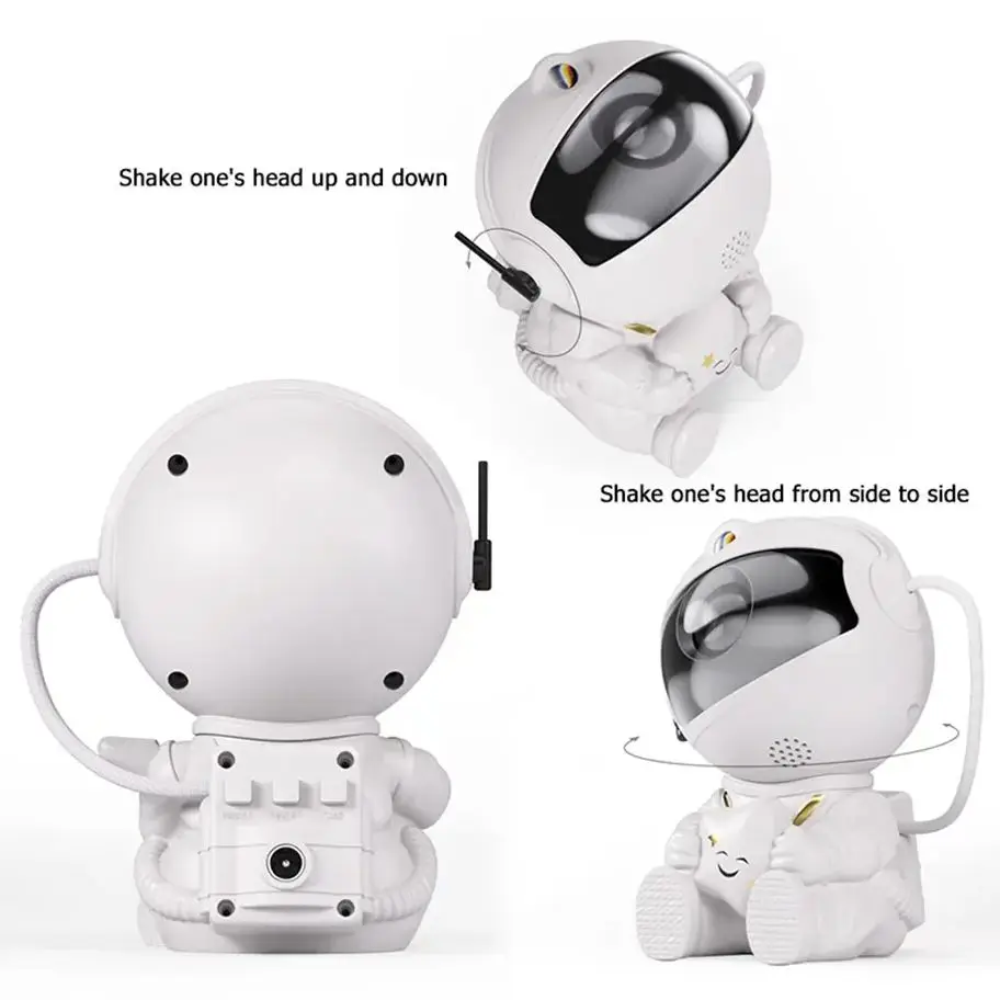 Astronaut Galaxy Starry Sky Projector Night Light Remote Control Projection Lamps For Bedroom Home Part Kids Birthday Gift