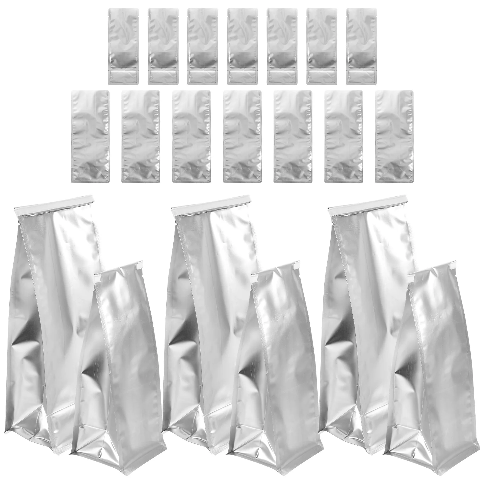 

20 Pcs Grease Aluminum Foil Bag Container Storage Kitchen Transparent Multi-function