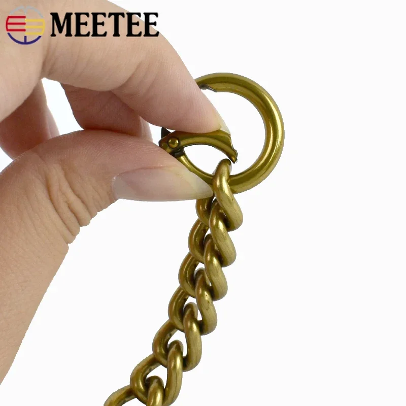 

2/4/10Pcs 15cm Metal Ring Bags Extension Chain Backpack Decoration Short Chains Shoulder Strap Adjust Buckle DIY Bag Accessories
