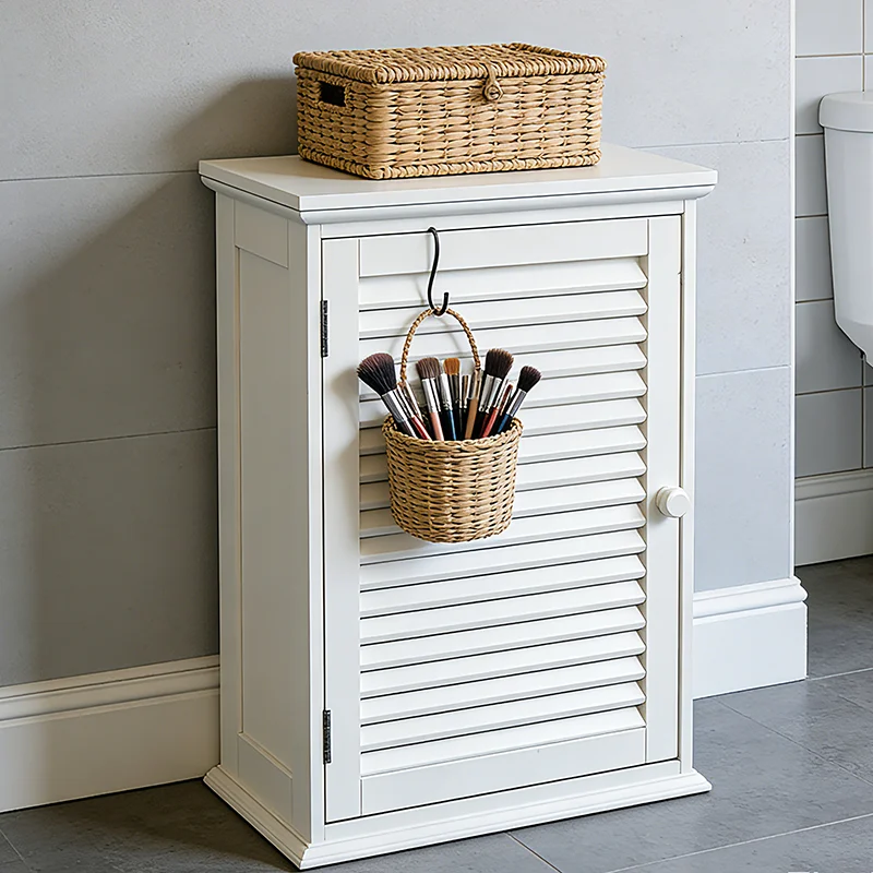 

Современный простой настенный шкаф для ванной из МДФ, прочный, водонепроницаемый, экономит пространство, для хранения вещей