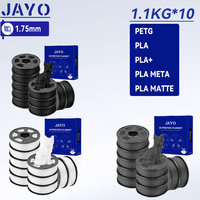 JAYO 10 Rolls 3D PETG/PLA/PLA PLUS/PLA Meta/ PLA Matte Printer Filament 1.75mm 100% No Bubble non-toxic 3D Printing Materials