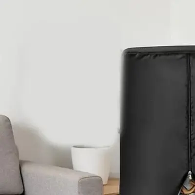 Zippered Rotating Shoe Storage Tower Cover with Drawstring Adjustment for Tight Fit and Complete Dust and Moisture Barrier